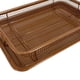 thumbnail image 2 of Bandeja De Hornear Bandeja para hornear en microondas Cestas para barbacoa Herramientas Accesorios para freidoras de aire (rectángulo de bronce) Tmvgtek Libre de BPA, 2 of 6