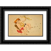 Gemini, 1825 2x Matted 24x18 Black Ornate Framed Art Print by Aspin, Jehoshaphat