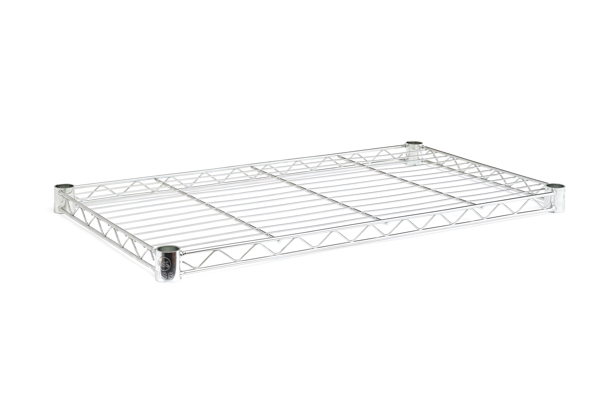 HSS Wire Shelving Extra Wire Shelf 13.4' X 23.2', Fits on 3/4' Pole Diameter, Silver/Zinc, 1-PACK, Shelf Capacity 250 lbs