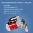 thumbnail image 2 of Motor de arranque BUSIDN de alto torque 2,0 kW, 3 HP, 9 dientes para Chevy V6-V8, 2 of 6
