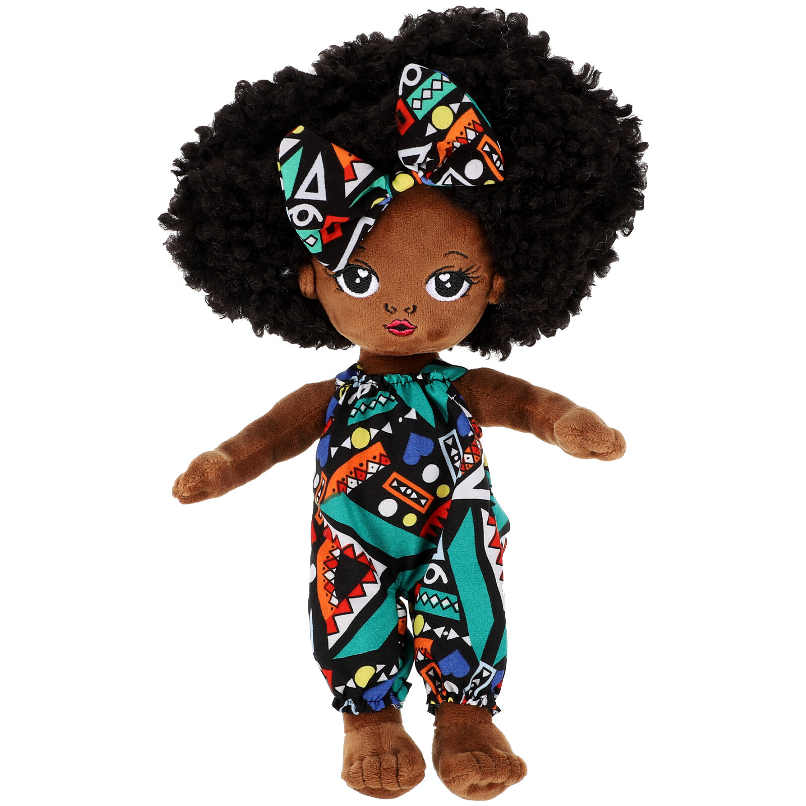 NUOLUX African Girl Toy Stuffed Baby Doll Plush Creative Girl Toy