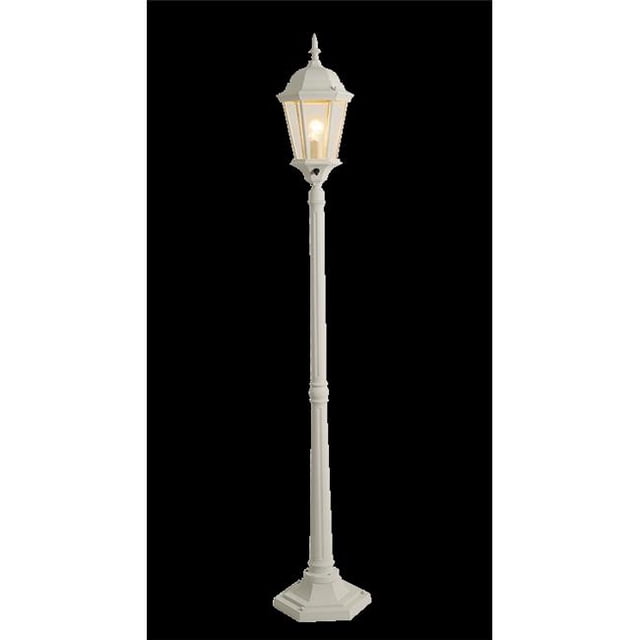 Kenroy Home 93432WH Villa 1 Light Portable Post Lantern, White