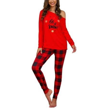 

Christmas Pajamas Set Matching Christmas Pjs Set Holiday Pajamas for Women Reindeer Sleepwear Nightgown