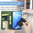 thumbnail image 5 of Dteck Case for OnePlus Nord N200 5G,Magnetic Retro Leather Card Holder Wallet Flip Case Kickstand Shockproof Protective Phone Cover,Green, 5 of 5
