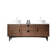 thumbnail image 6 of Portree 72" Walnut Freestanding Bathroom Vanity, 6 of 9