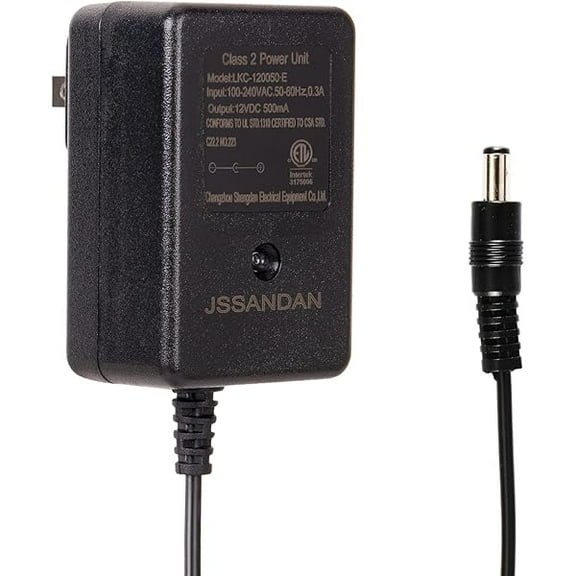 xixishop 12V Charger for Kids Ride-on Car Toys, 12V 500mA Power Adapter, Universal for Electric Baby Carriages