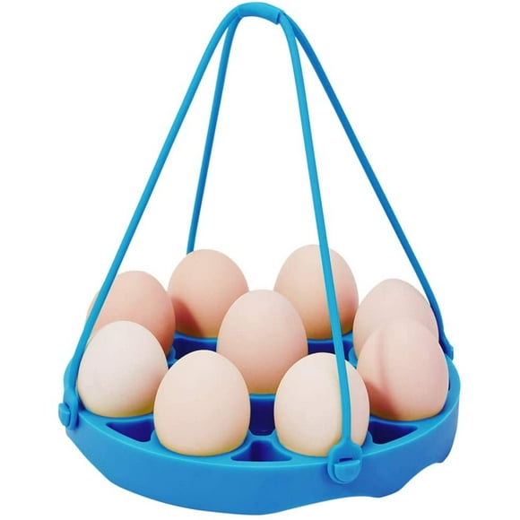 CPDD Silicone Egg Steamer Rack for Instant Pot Accessories, Pressure Cookers Sling Holds 9 Eggs for 5/6, 8 Quart