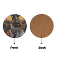 thumbnail image 2 of Xecao Flower Field Cute Bulldog for MDF Cork Coaster 4 Pcs,Drink Coasters,Suit for House Warming Gifts New Home ,Coffee Table Decor-Round Shape, 2 of 7