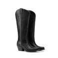 thumbnail image 3 of DREAM PAIRS Women’s Knee High Western Cowboy Boots Retro Embroidered Square Toe Cowgirl Boots, 3 of 8