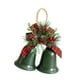 thumbnail image 5 of Adorno colgante de campanas navideñas, decoración navideña rústica de metal, decoración navideña para manualidades, fiesta, foto, accesorio Pintura verde, 5 of 8