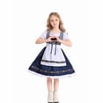 thumbnail image 3 of Girls Oktoberfest Dirndl Dress with Apron Bavarian Costume Traditional German Beer Festival Outfit Cute A-Line Dresses, 3 of 7
