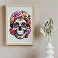 thumbnail image 6 of 200Pcs Day of The Dead Wooden Jigsaw Puzzles for Adults 280x366mm/11x14.4inch Halloween Skull Flower Wood Adult Puzzles Colorful Unique Animal Shaped Wooden Puzzles, 6 of 7