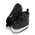 thumbnail image 4 of Fashion Baby Boys PU Shoes Footwear High Top Soft Sole First Walkers Antislip, 4 of 6