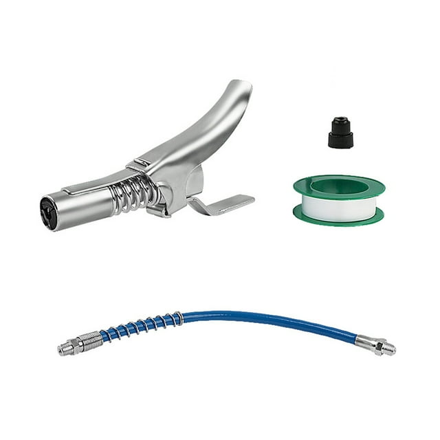 Yeacher Locking Clamp Type High Pressure Grease Nozzle Double Handle Grease Machine Flat Self-locking Non-leakage Grease Nozzle