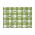 thumbnail image 2 of Hometravel Bunny Print Easter Placemat 30x45cm, Linen Look Insulating Table Mat, Western Style Dining Decor, Holiday Themed Party Supply, 2 of 6