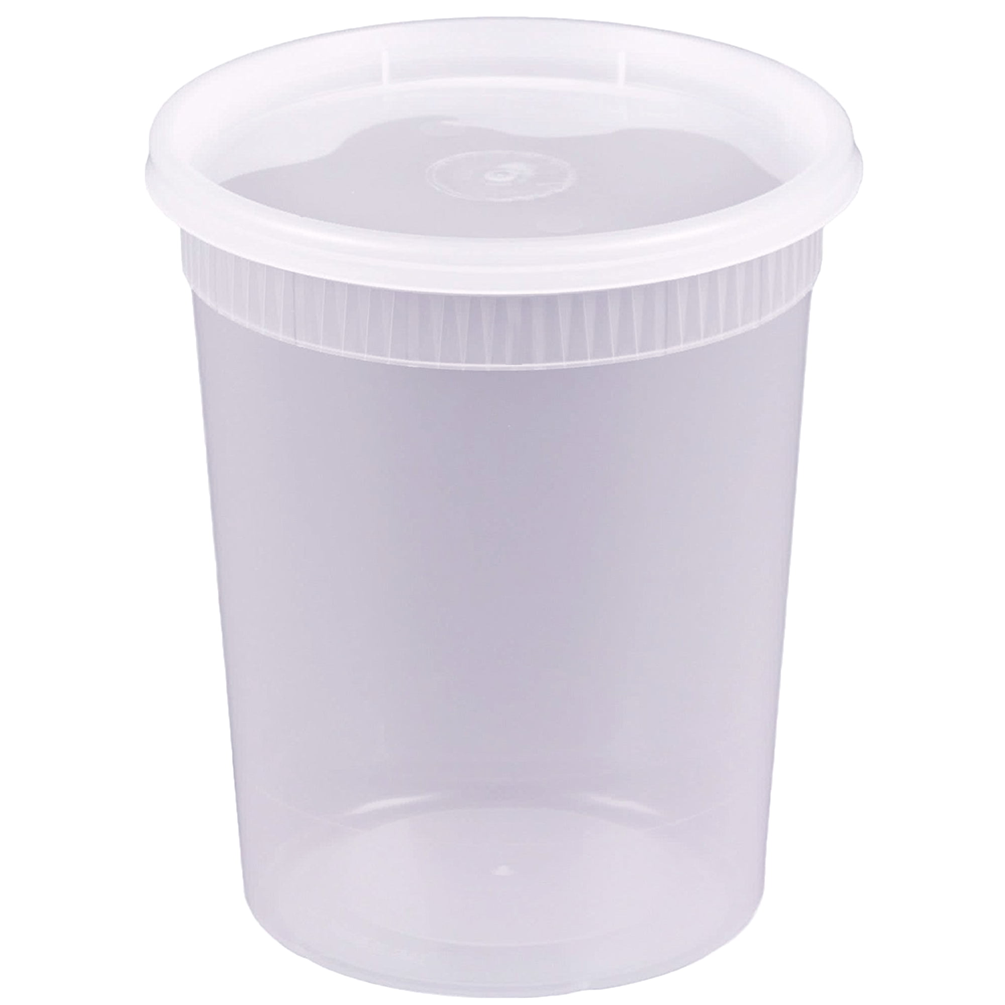 D&W Fine Pack H62WN 32 oz Ingeo™ Clear Plastic Container with Snap Lid - 7  1/2L x 6 1/2W x 2 11/16H