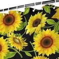 thumbnail image 3 of Waterproof Cute Sunflower Shower Curtain 72x72 Inch Boho Style Polyester Unique Shower Curtain for Bathroom Hotel Home Decor with 12 Plastic Hooks, 3 of 5