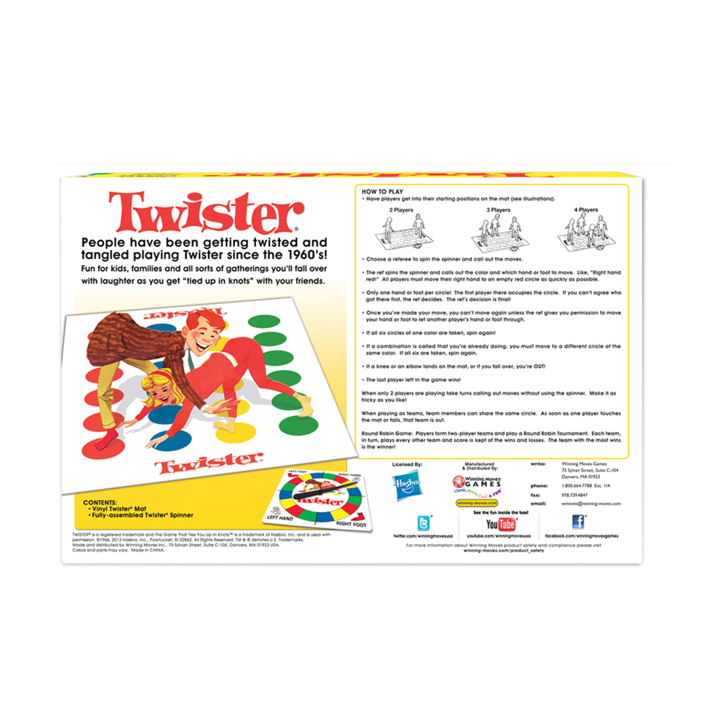 Buy Classic Twister Traditional Floor Game, by Winning Moves Games