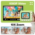 thumbnail image 3 of Kids Instant Print Camera 1080P HD Digital Camera with 2.4 Inch IPS Screen 10X Optical Zoom Includes 32GB TF Card, 3 of 5