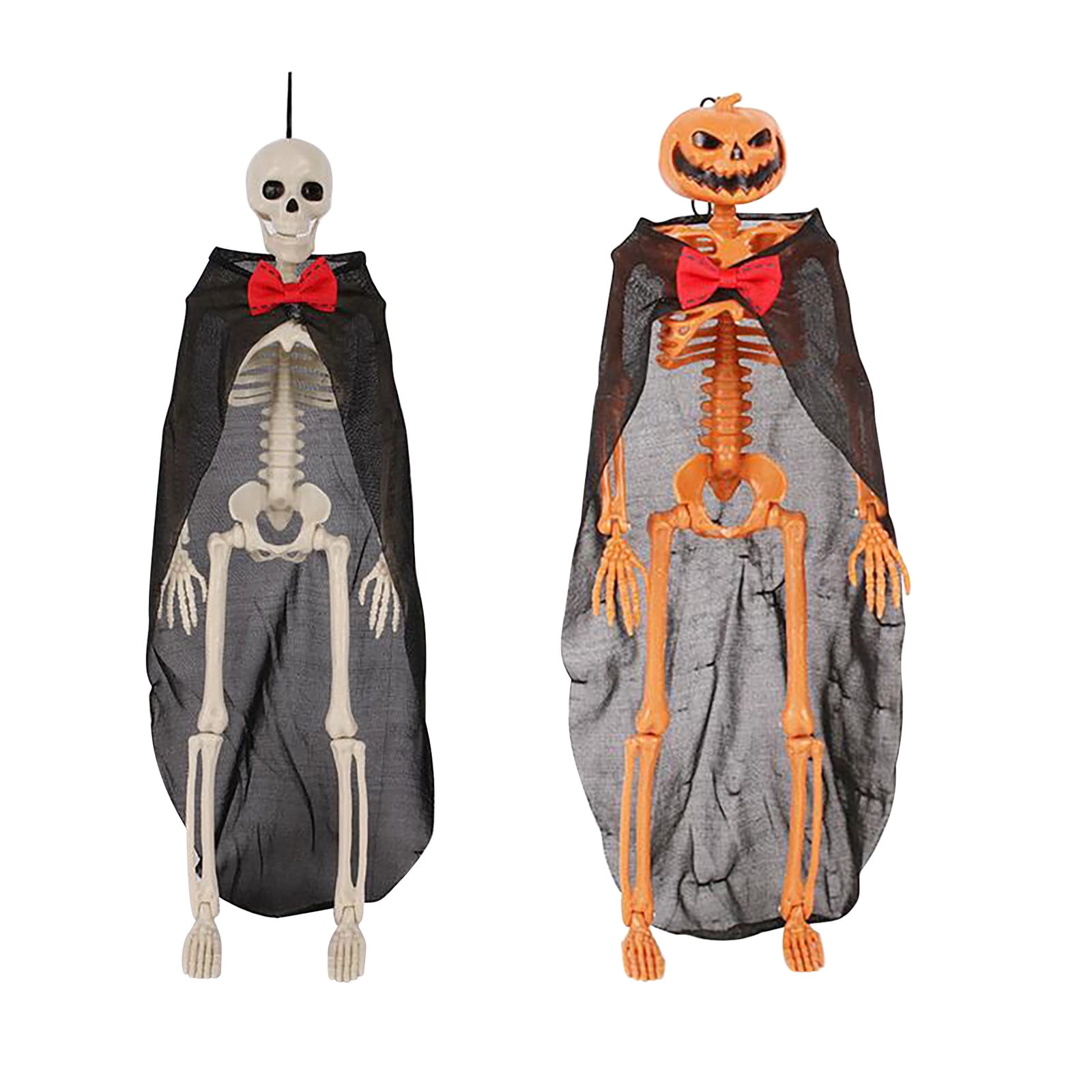 Halloween Decoration Scary Hanging Skeleton Ghosts W/LED Eyes Outdoor Yard Decor 