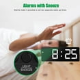 thumbnail image 2 of Digital Alarm Clock, Large LED Display Big Number Alarm Clock for Bedroom Bedside with USB Charger, Loud Dual Alarms, Battery Backup, Adjustable Brightness Dimmer Snooze 12/24H, 2 of 8
