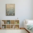thumbnail image 4 of Nawypu  Framed Canvas Print Wall Art Grunge Gold Flying Bird Collage Nature Wilderness Illustrations Modern Art Decorative Landscape Rustic Zen Colorful for Living Room, Bedroom, Office, 4 of 4