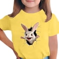 thumbnail image 1 of T-shirt à Manches Courtes pour Garçons, Col Rond, Décontracté, Graphique, pour Enfants, Haut en Mélange de Polyester, 1 Pce, 1 of 5