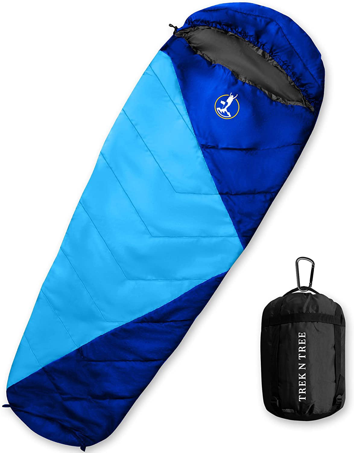 Duraton Mummy Sleeping Bag 20 Degree Weather Lightweight with Compression Sack for Camping or Backpacking Warm for Both Adults and Kids