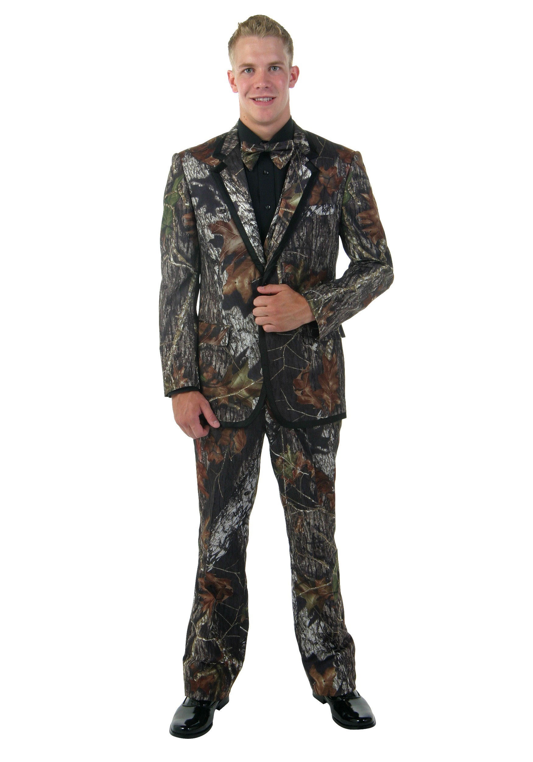 Mens Camouflage Tuxedo Vest /& Long Tie Set Mossy Oak Break-Up Camo Wedding Prom