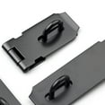 thumbnail image 1 of HONITANO 2pcs Black Heavy Duty Latch Security Lock Hasp Stainless Steel for Doors, 1 of 8