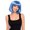 Ice Blue, variant on Underwraps Light Pink Bob Wig with Bangs, Glueless Bob Wigs for Cosplay, Costume, Party Wigs for Women & Men One Size