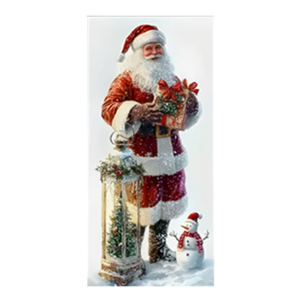 Cortina decorativa para puertas con motivos navideños para fiestas y celebraciones en el hogar