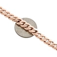 thumbnail image 4 of 10K Rose Gold Solid Miami Cuban Link Chain 8mm Box Clasp Necklace 28 Inches, 4 of 6