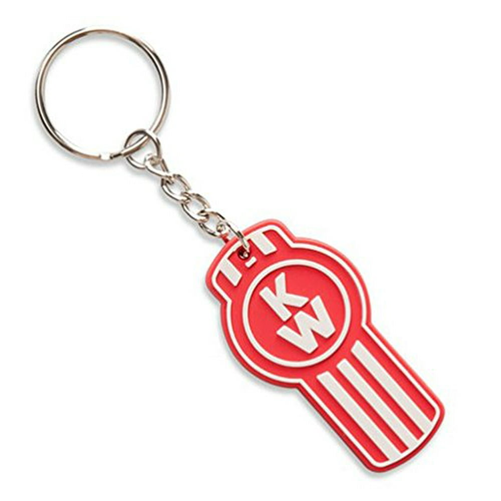 BDA Kenworth Motors Trucks Motors Red Oval PVC Rubber Key Chain