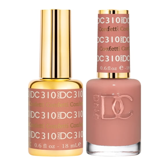 Set de esmaltes en gel DND DC Deep Nude Collection 310 Confeti, 15 ml