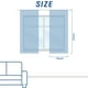 thumbnail image 2 of Cortinas Jinchan Boho de Rayas, Largo 160 cm, Lino, 2 Paneles, 2 of 9