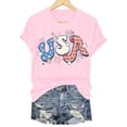 thumbnail image 6 of TOWED22 USA Shirts for Women 4th of July Shirt Women Cute Patriotic Print Tshirt America Tee Tops(Pink,L), 6 of 6