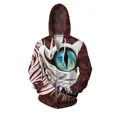 thumbnail image 3 of Sudadera con capucha de otoño para hombre, ropa Y2K para hombre, sudadera con capucha holgada con estampado de armadura de guerrero, sudadera con cremallera, ropa para hombre, 3 of 5