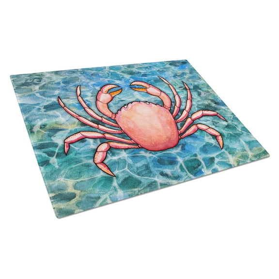 Crab Glass Cutting Board Large