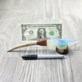 thumbnail image 4 of Reindeer Antler Handle Opalite Blade Ornamental Knife #1758     Mountain Man Knife, 4 of 5
