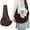 Brown, variant on shuaien Dog Carrier Sling, Hand-Free Widened Shoulder Straps Puppy Carrier, Puppy Sling Carrier with Storage Pocket Maximum Load 16 Lbs for Small Dogs Cats Travel Outdoors