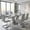 Table with Light Gray Chairs, variant on Sumdeal 70'' Faux Marble Dining Table Set for 6 with Black Upholstered Dining Chairs, 70 Inch Modern Marble Kitchen Table and Chairs Set with Chrome Stainless Steel Base