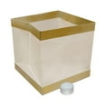 thumbnail image 2 of White & Gold Floating Candle Wish Lanterns - Biodegradable Memorial/Prayer/Wishing River Light (Set of 10), 2 of 4