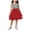 Red A, variant on QSXADF Girls' Summer Casual Dress Sundress Girls' Printed Round Neck Sleeveless Net Dress Summer Outdoor Casual Dress Summer Outfits