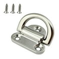 thumbnail image 3 of 2 anillos en D con almohadilla plegable para de barco, hardware marino, cornamusas pulidas y resistentes, anillo de para remolque de, 3 of 9