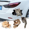 thumbnail image 3 of Calcomanía de gato 3D, calcomanía decorativa de gato lindo, pegatina de gato, pegatina con tema de animal, decoración del coche, pegatina personalizada para ventana, parachoques, grieta para coche Rojo Verde, 3 of 5