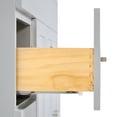 thumbnail image 4 of ARIEL Hamlet 43 Inch Single Sink Bathroom Vanity in Gray, 1.5" Edge Quartz Top, Solid Wood, Rectangular Sink, 2 Soft Closing Doors, 4 Full Extension Dovetail Drawers, Toe Kick, 4 of 9