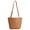 Brown, variant on BadPiggies Women Straw Beach Bag Buckets Shoulder Bag Tote Bag Summer Hand-woven Handbag (Khaki)