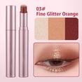 thumbnail image 2 of 3 Color Gradient Eyeshadow Stick, Glitter Cream Eyeshadow Pencil, Multi-Use Highlighter Shimmer Shadow, Long Lasting & Waterproof Creamy Eye Shadow,Makeup for Day & Night Look, 2 of 5