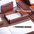 thumbnail image 5 of Chocolate Brown Leather 4 x 6 Memo Holder, 5 of 5
